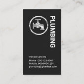 Carte De Visite Stunning Silver Plumbing Frame (Dos)