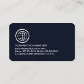 Carte De Visite Stunning Trapezium Silver Layer Business Owner (Dos)