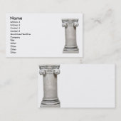 Carte De Visite SturdyColumn, nom, adresse 1, adresse 2, Conta… (Devant / Derrière)