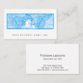 Carte De Visite Style à ailes d'impression typographique (Devant / Derrière)