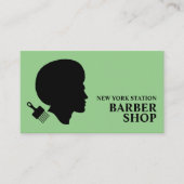 Carte De Visite Style Afro, Barbiers Hommes (Devant)