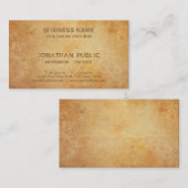 Carte De Visite Style antique historique Design Créatif Élégant (Devant / Derrière)