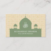 Carte De Visite Style arabe Dôme islamique Moyen-Orient musulman (Devant)