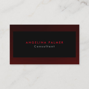 Carte De Visite Style Arrière - plan moderne rouge gris original