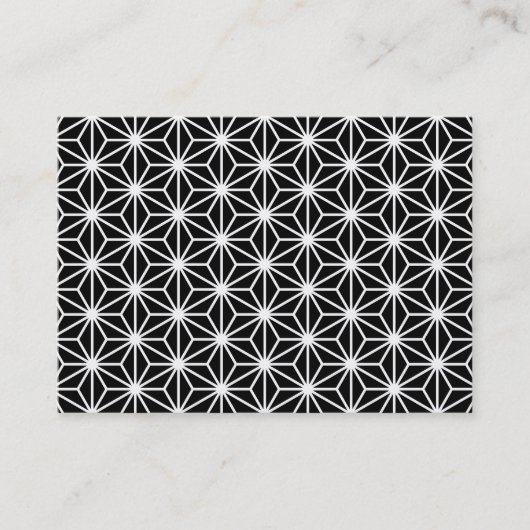 Carte De Visite style Asanoha (Devant)