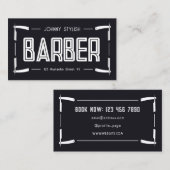 Carte De Visite Style barbier de cadre Razor (Devant / Derrière)