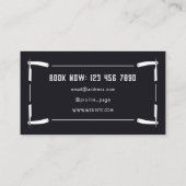 Carte De Visite Style barbier de cadre Razor (Dos)