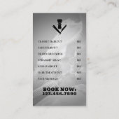 Carte De Visite Style barbier professionnel avec logo (Dos)