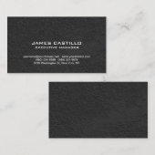 Carte De Visite Style Black Grey Mur Moderne Professionnel (Devant / Derrière)