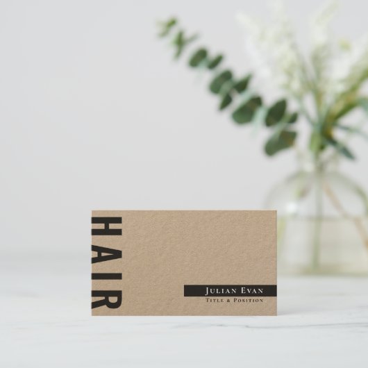 Carte de visite stylé Black Kraft (Debout devant)