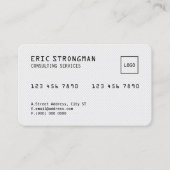 Carte De Visite Style blanc (Devant)