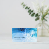 Carte De Visite Style bleu clair - Moderne et high-tech (Debout devant)