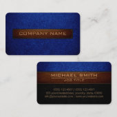 Carte De Visite Style bleu et noir de la Force aérienne moderne (Devant / Derrière)