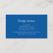 Carte De Visite Style Bloc-notes blanc (Dos)