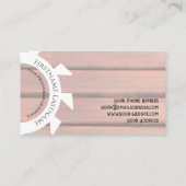 Carte De Visite Style bois naturel blanc scie formes menuiserie (Dos)