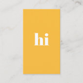 Carte De Visite Style Bold Cool Unique Typographie moderne (Devant)