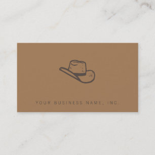 Carte De Visite Style Casquette foncé Letterpress