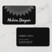 Carte De Visite Style chic Motif Rustique (Devant / Derrière)