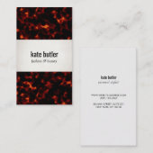 Carte De Visite Style Chic Tortoise Coquille Beauté et mode (Devant / Derrière)