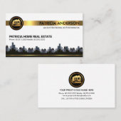 Carte De Visite Style City Skyline Paysage Immo (Devant / Derrière)