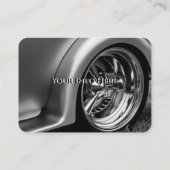 Carte De Visite Style Classy, Chrome argent. (Dos)