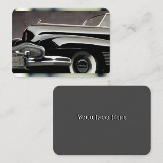 Carte De Visite Style Classy, voiture. (Devant / Derrière)