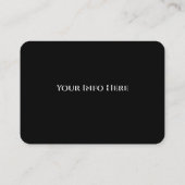 Carte De Visite Style Classy, voiture (Dos)