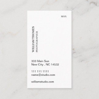 Carte De Visite Style Commercial Minimaliste Scandi Bleu Fumée