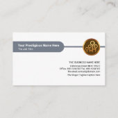 Carte De Visite Stylé Creative Grey Crisscross RH main-d'oeuvre (Dos)