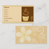 Carte De Visite Style de café (Devant / Derrière)