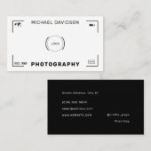 Carte De Visite Style de caméra  (Devant / Derrière)