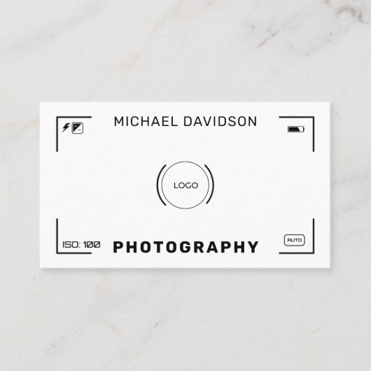 Carte De Visite Style de caméra  (Devant)