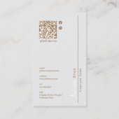 Carte de visite stylé de coiffeur rose fille (Dos)