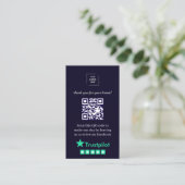 Carte De Visite Style de commentaires clients Trustpilot QR (Debout devant)