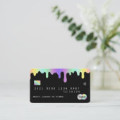 Carte De Visite Style de crédit holographique de la technologie de (Debout devant)