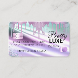 Carte De Visite Style de crédit holographique pour la beauté de