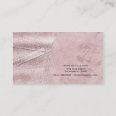 Carte De Visite Style de design de verre en cristal rose Shimmer (Dos)