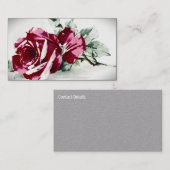 Carte de visite STYLE DE FLEURS DE DESIGN (Devant / Derrière)