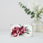 Carte de visite STYLE DE FLEURS DE DESIGN (Debout devant)