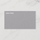 Carte de visite STYLE DE FLEURS DE DESIGN (Dos)