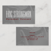 Carte De Visite Style de forme physique de couverture de gymnase (Devant / Derrière)