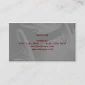 Carte De Visite Style de forme physique de couverture de gymnase (Dos)