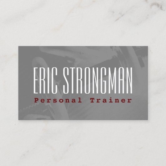 Carte De Visite Style de forme physique de couverture de gymnase (Devant)