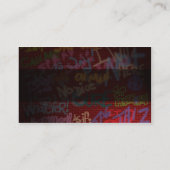 Carte De Visite Style de graffiti (Dos)