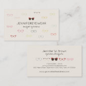 Carte De Visite Style de lunettes de forme à la mode (Devant / Derrière)