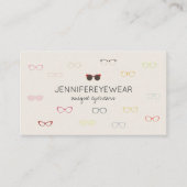 Carte De Visite Style de lunettes de forme à la mode (Devant)
