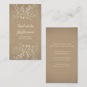 Carte De Visite Style de Papier d'emballage du souffle du bébé (Devant / Derrière)