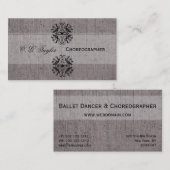 Carte De Visite Style de présentation classique Vintage (Devant / Derrière)