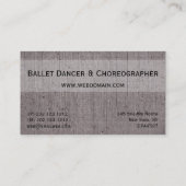 Carte De Visite Style de présentation classique Vintage (Dos)