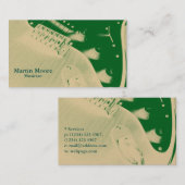 Carte De Visite Style de promo d'art de musique de musicien (Devant / Derrière)